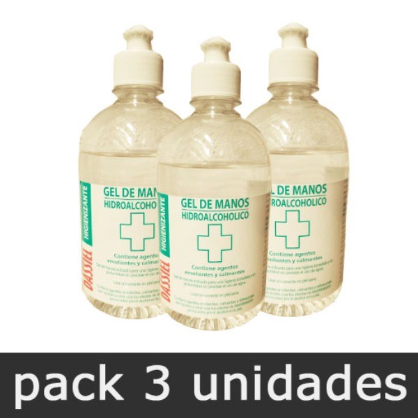 Gel de Manos Hidroalcohólico - Pack 3 botes 150ml