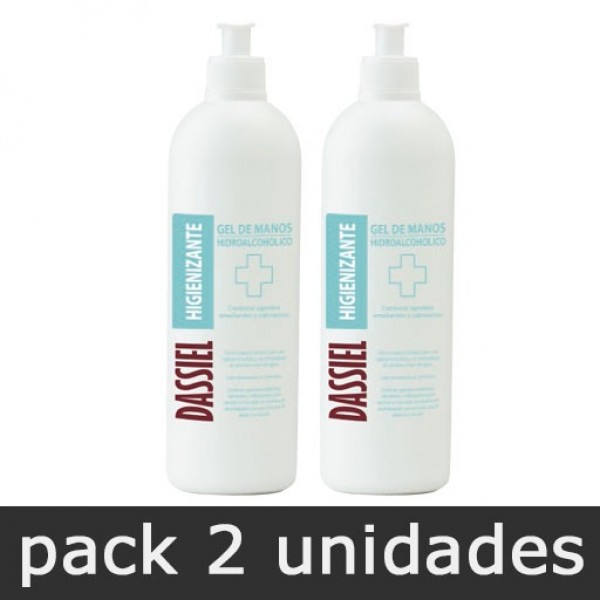 Gel de Manos Hidroalcohólico - Pack 2 botes 500ml dosificador